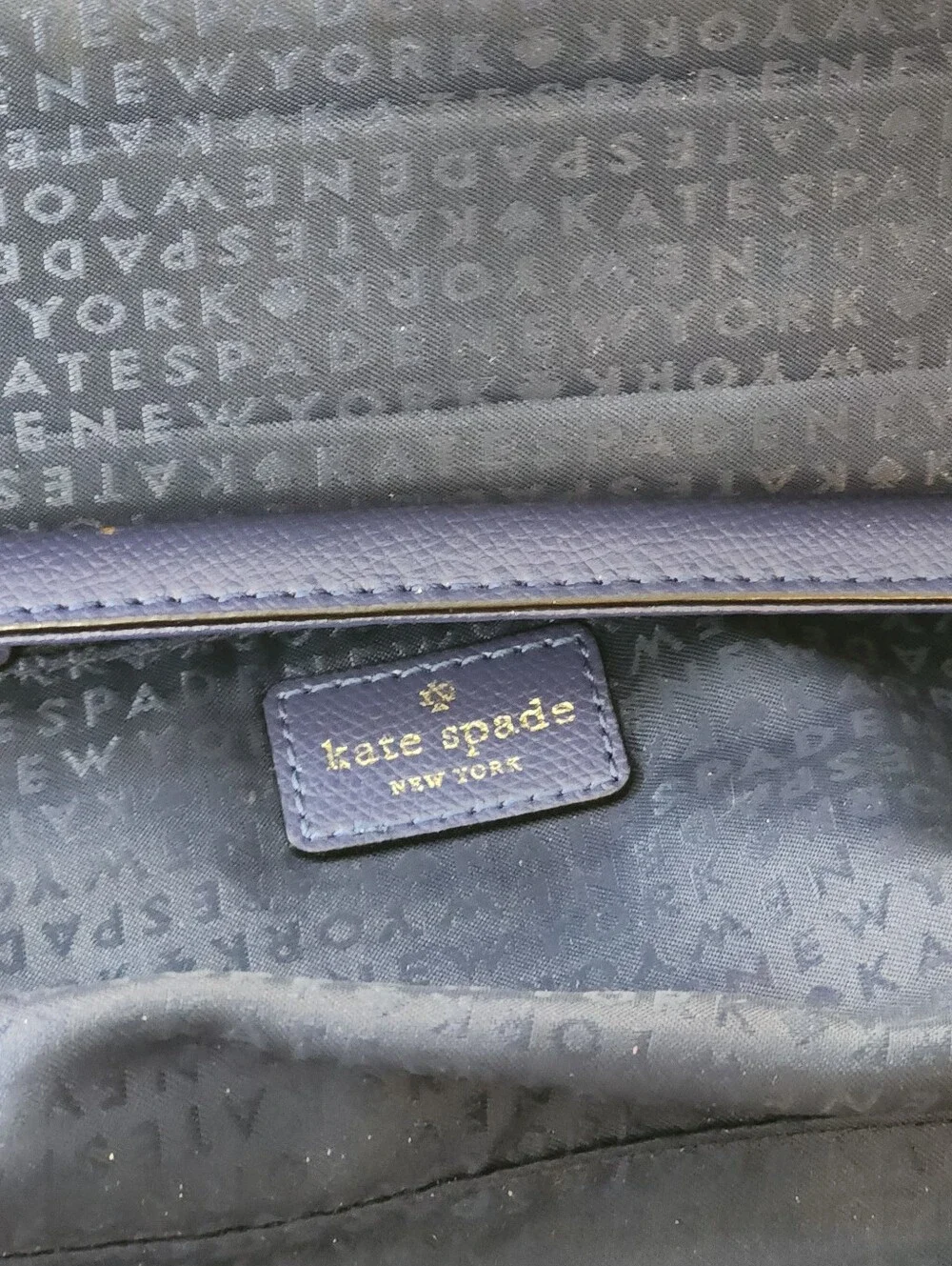 Kate Spade Purse New York Miro Street Emperor Blue-Purple Shoulder Bag